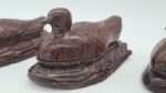 Carved bird-shaped containers, 1960s