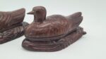 Carved bird-shaped containers, 1960s