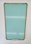 Vintage mirror with a brass frame, Italy, 1950s
