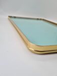 Vintage mirror with a brass frame, Italy, 1950s