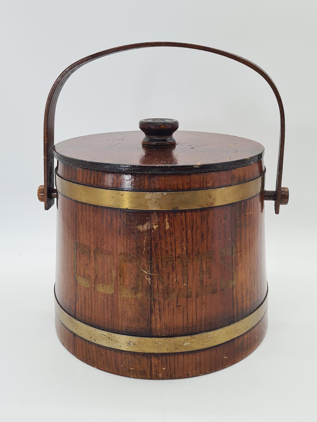 Wooden cookie jar, Vermont, USA, 1960s