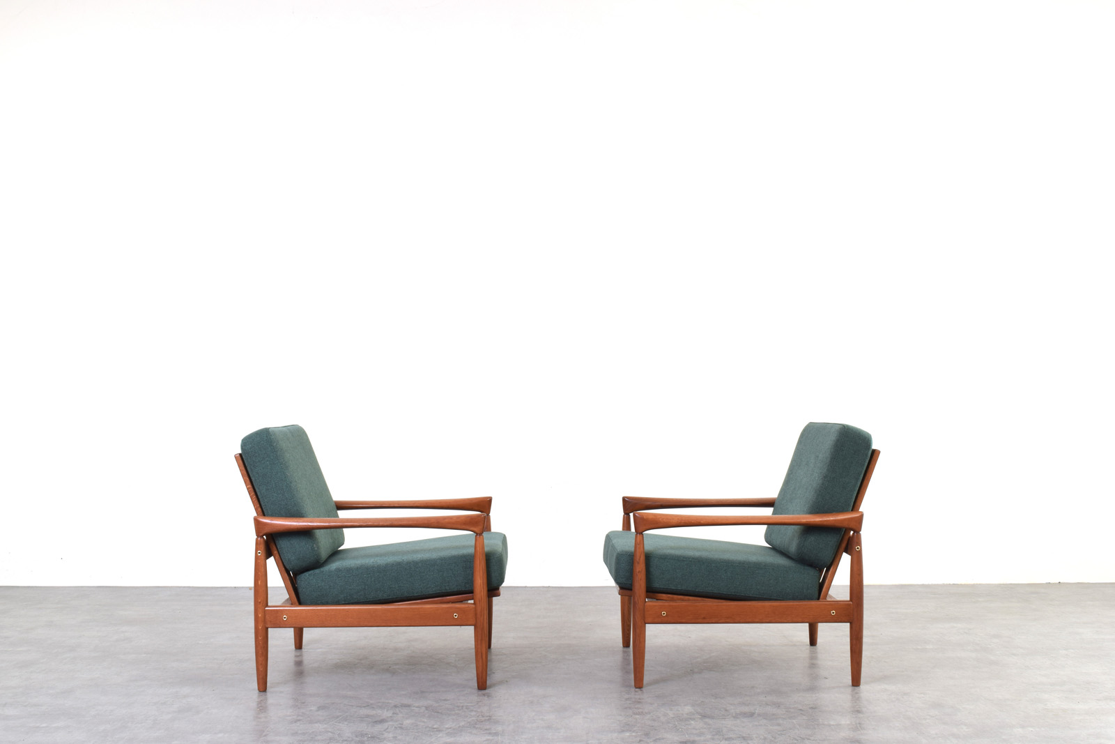 Pair of vintage Kolding armchairs, designed by Erik Wørts, manufactured by IKEA, 1960s