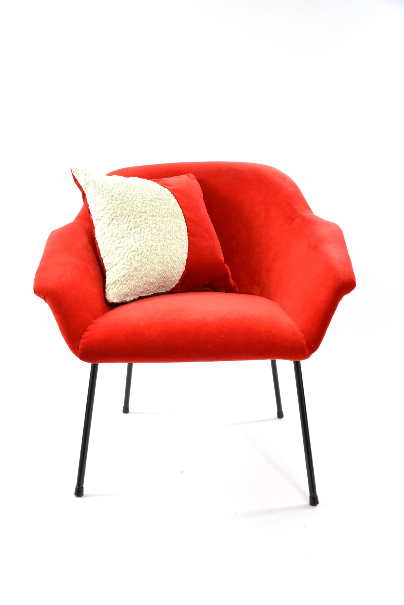 Fotel muszelka vintage, PRL, lata 70