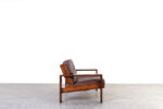 Vintage Bonanza leather sofa, designed by Esko Pajamies, manufactured by Asko, Finland, 1960s