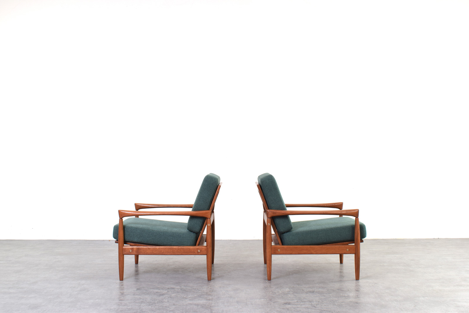 Pair of vintage Kolding armchairs, designed by Erik Wørts, manufactured by IKEA, 1960s