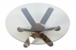 Round vintage coffee table, Germany, 1980s