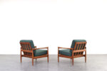Pair of vintage Kolding armchairs, designed by Erik Wørts, manufactured by IKEA, 1960s