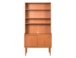 Dębowa biblioteczka vintage, Dania, lata 60