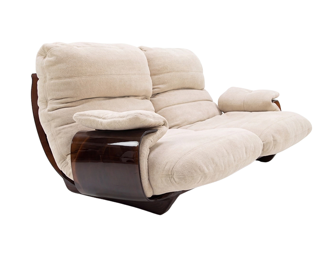 Two-seater Marsala sofa designed by Michel Ducaroy for Ligne Roset, France, 1970s