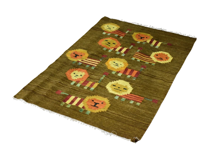 Lewki Woven Tapestry, designed by Maria Janowska for the Wielkopolska Artistic Industry Workers’ Cooperative, Poland, 1970s