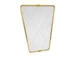 Vintage mirror with a brass frame, Italy, 1950s