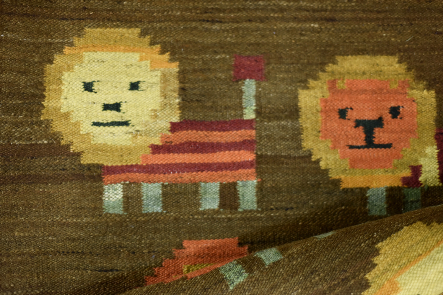 Lewki Woven Tapestry, designed by Maria Janowska for the Wielkopolska Artistic Industry Workers’ Cooperative, Poland, 1970s