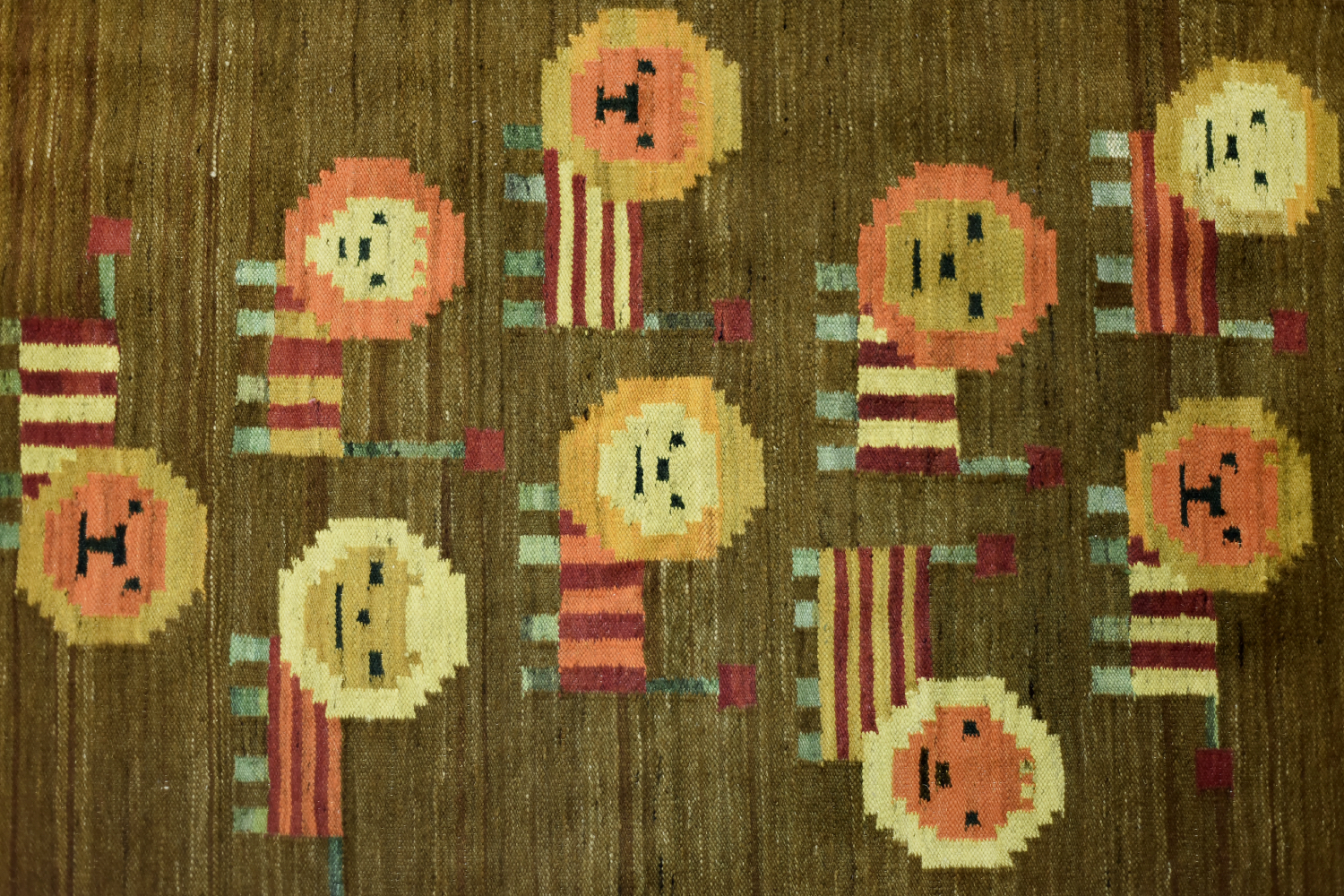 Lewki Woven Tapestry, designed by Maria Janowska for the Wielkopolska Artistic Industry Workers’ Cooperative, Poland, 1970s