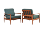 Pair of vintage Kolding armchairs, designed by Erik Wørts, manufactured by IKEA, 1960s
