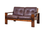 Vintage Bonanza leather sofa, designed by Esko Pajamies, manufactured by Asko, Finland, 1960s
