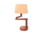 Tekowa lampka stołowa, Dania, lata 60