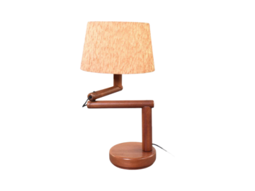 Tekowa lampka stołowa, Dania, lata 60