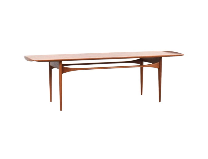 Teak coffee table designed by Tove & Edvard Kindt-Larsen, made by France & Søn, Denmark, 1960s