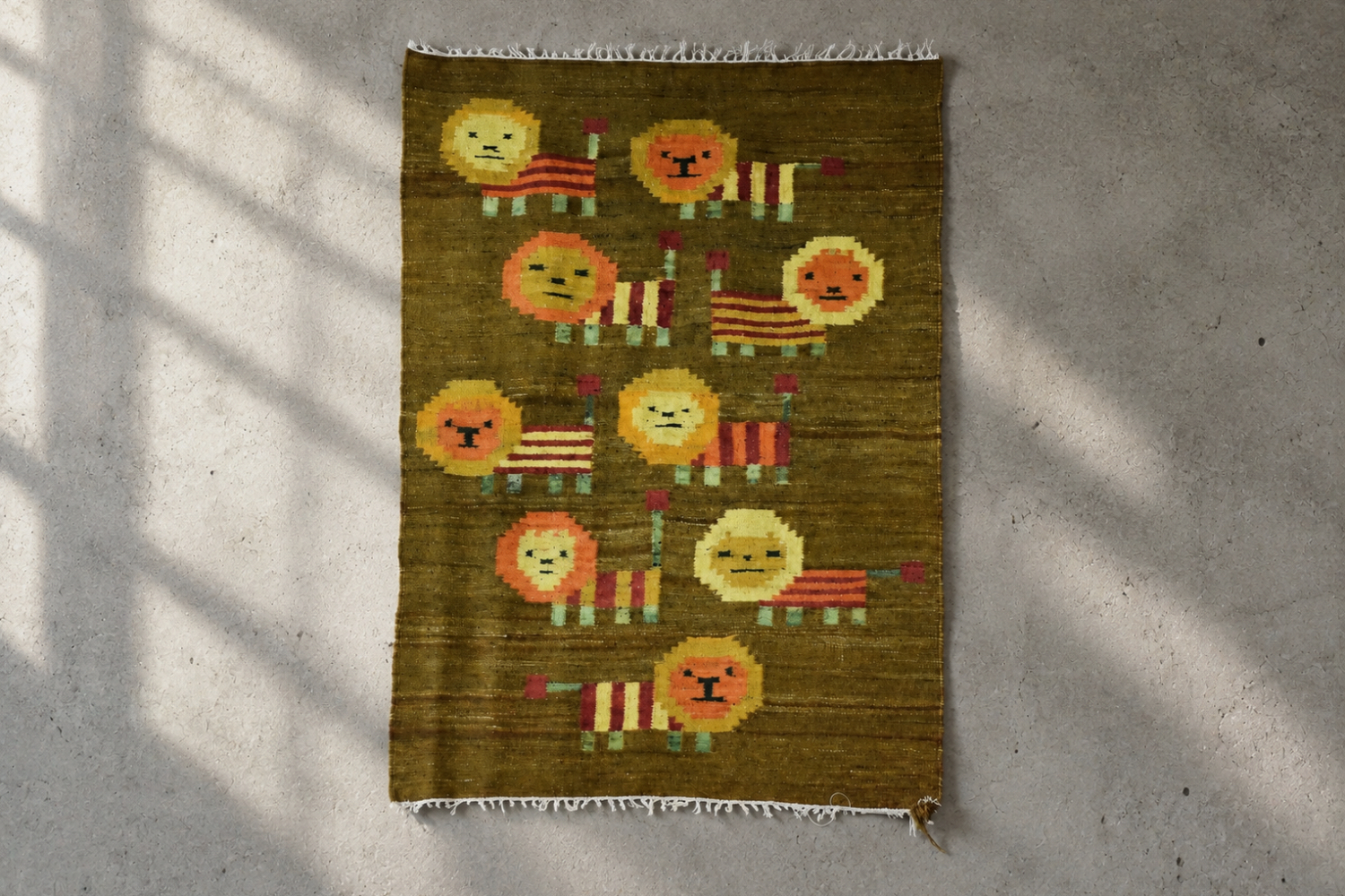 Lewki Woven Tapestry, designed by Maria Janowska for the Wielkopolska Artistic Industry Workers’ Cooperative, Poland, 1970s