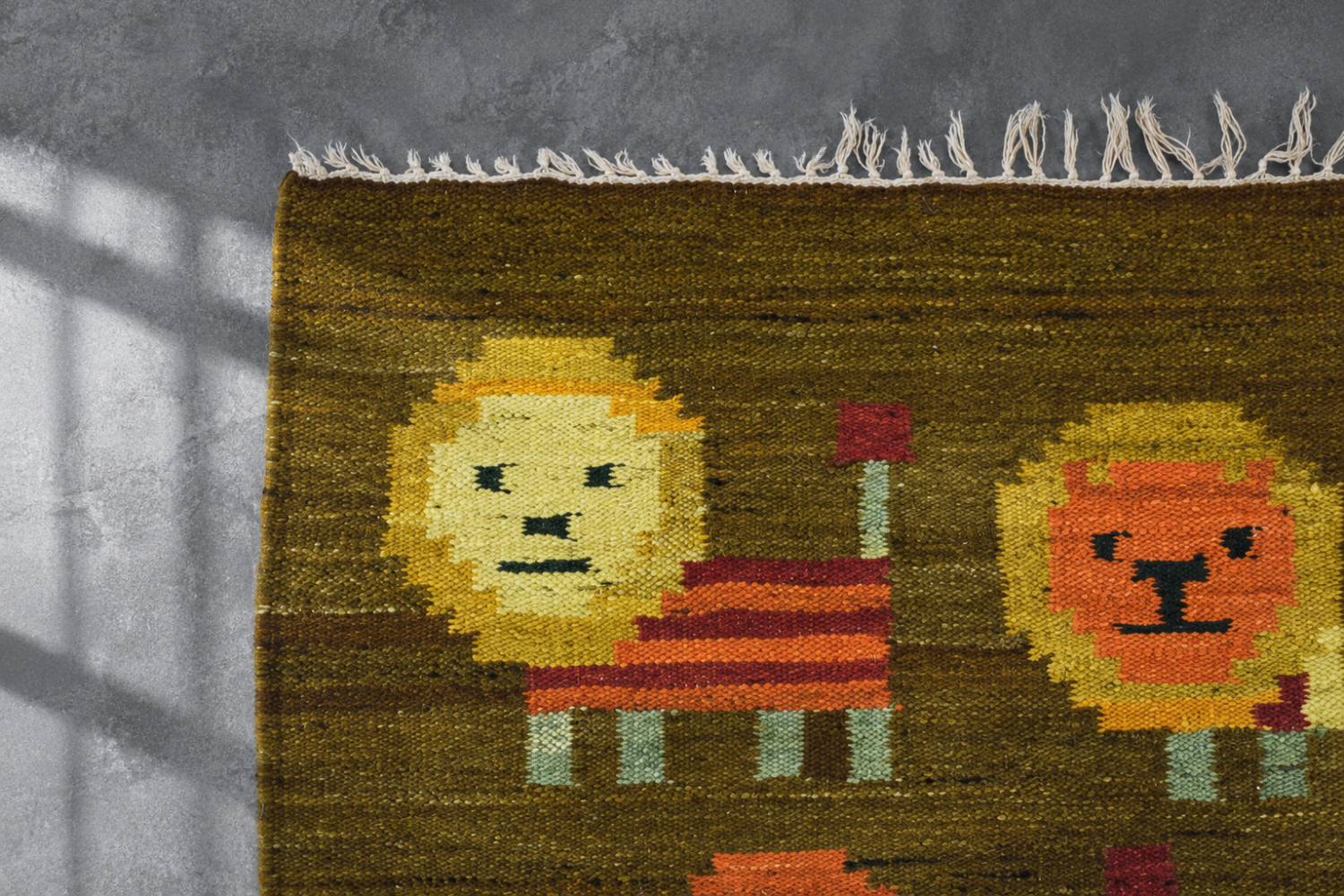Lewki Woven Tapestry, designed by Maria Janowska for the Wielkopolska Artistic Industry Workers’ Cooperative, Poland, 1970s