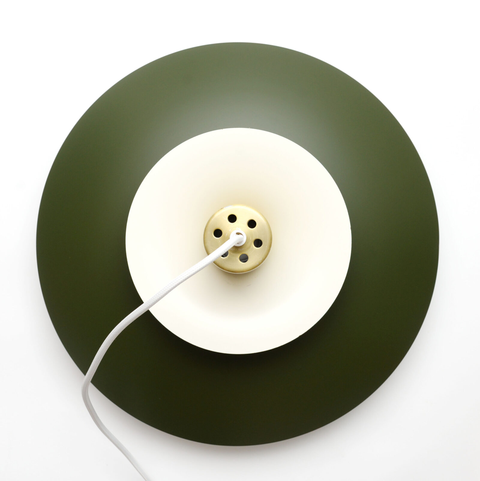 Green Scandinavian lamp, Denmark, 1970s
