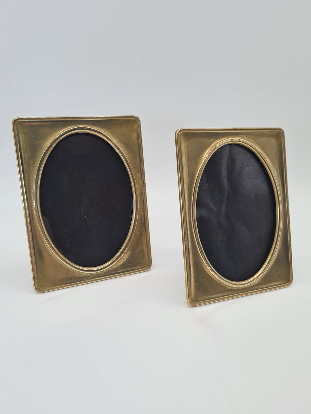 Brass photo frames, 1940s