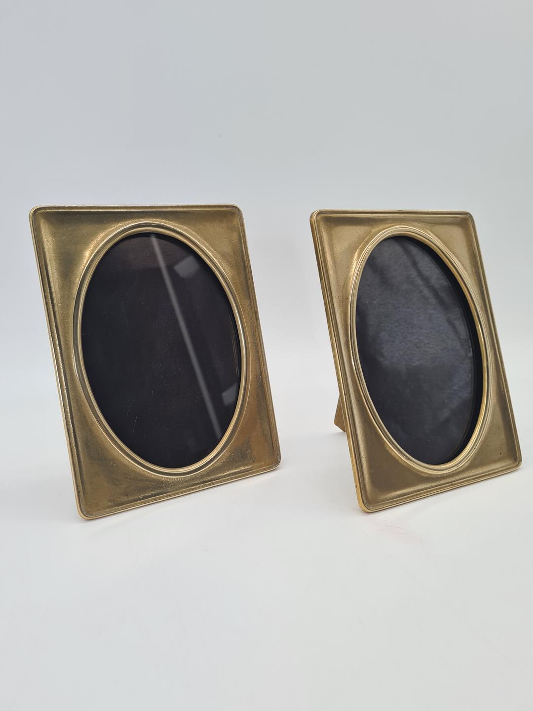 Brass photo frames, 1940s
