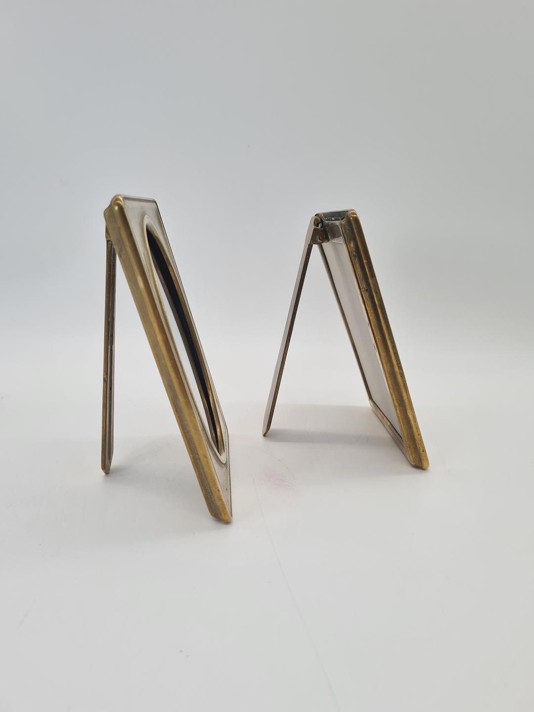 Brass photo frames, 1940s