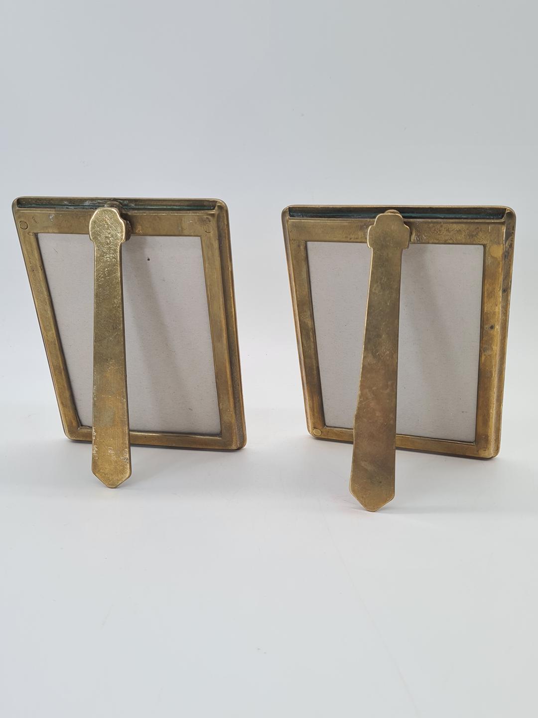 Brass photo frames, 1940s