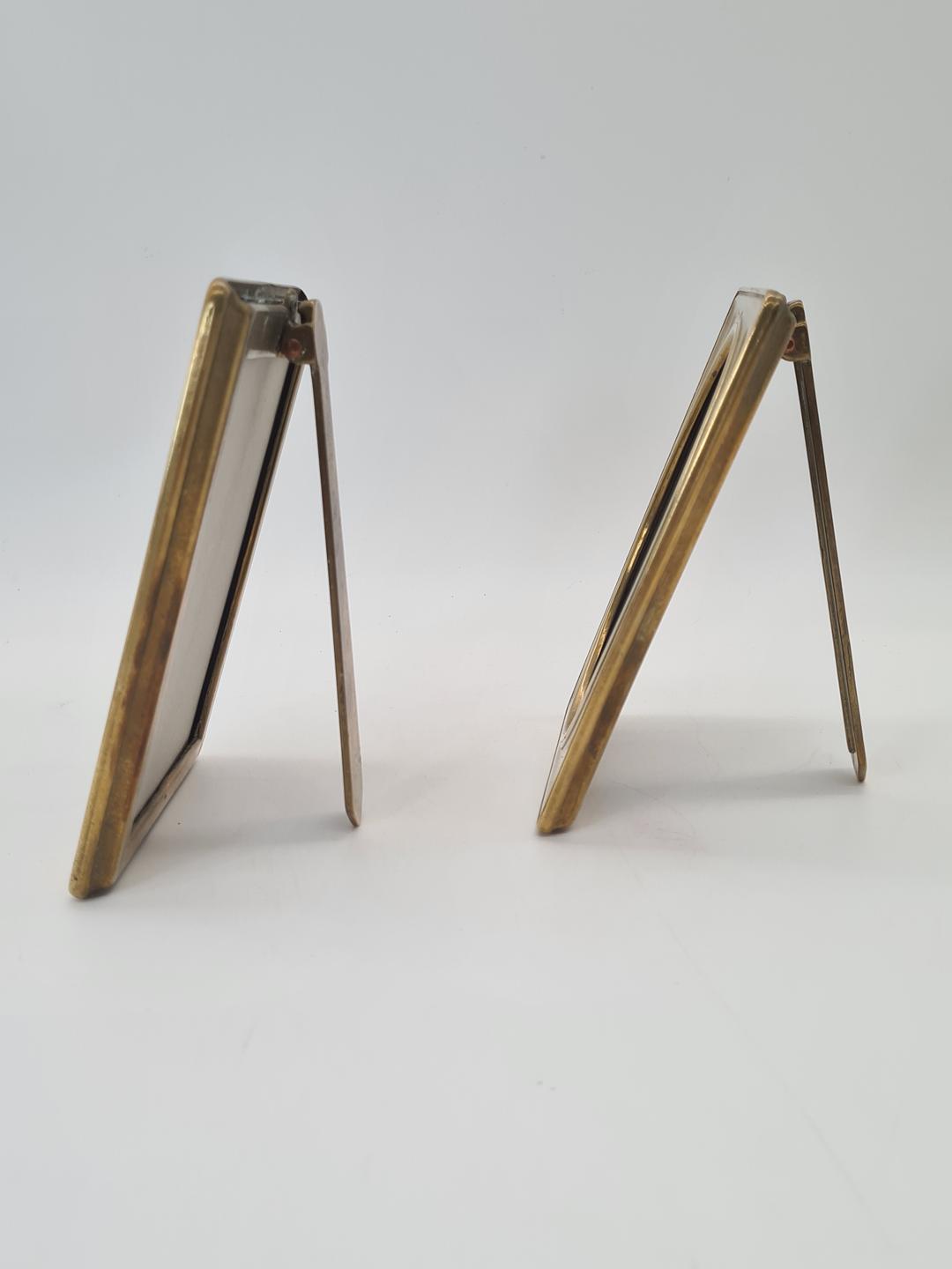 Brass photo frames, 1940s