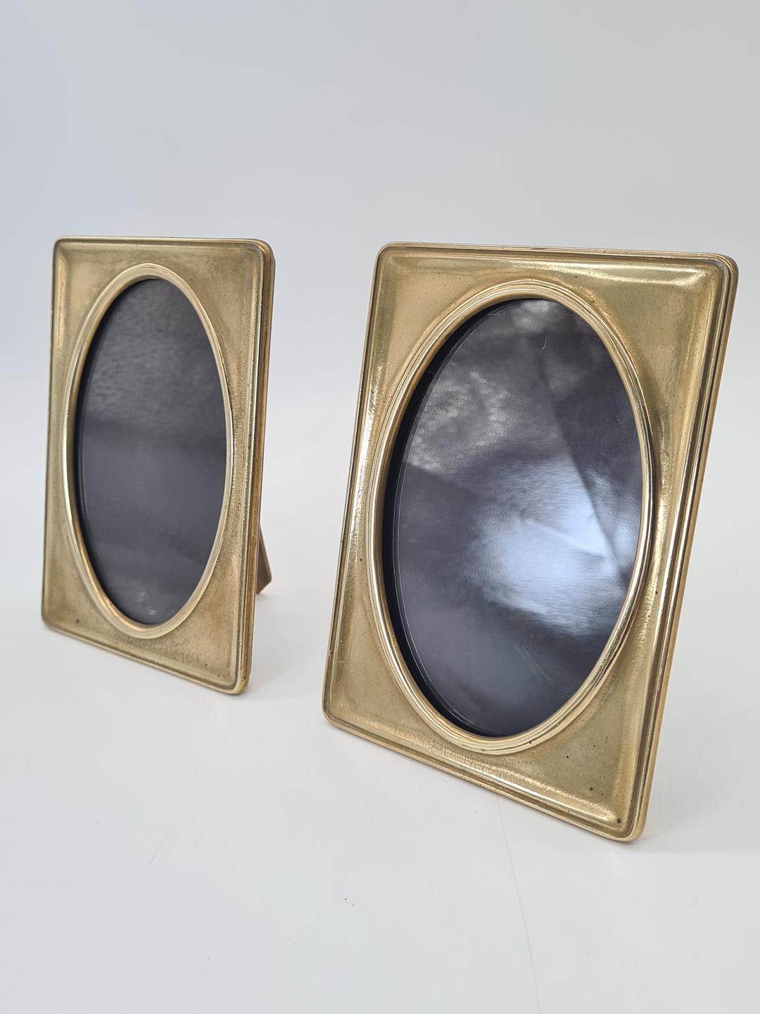 Brass photo frames, 1940s