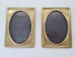 Brass photo frames, 1940s