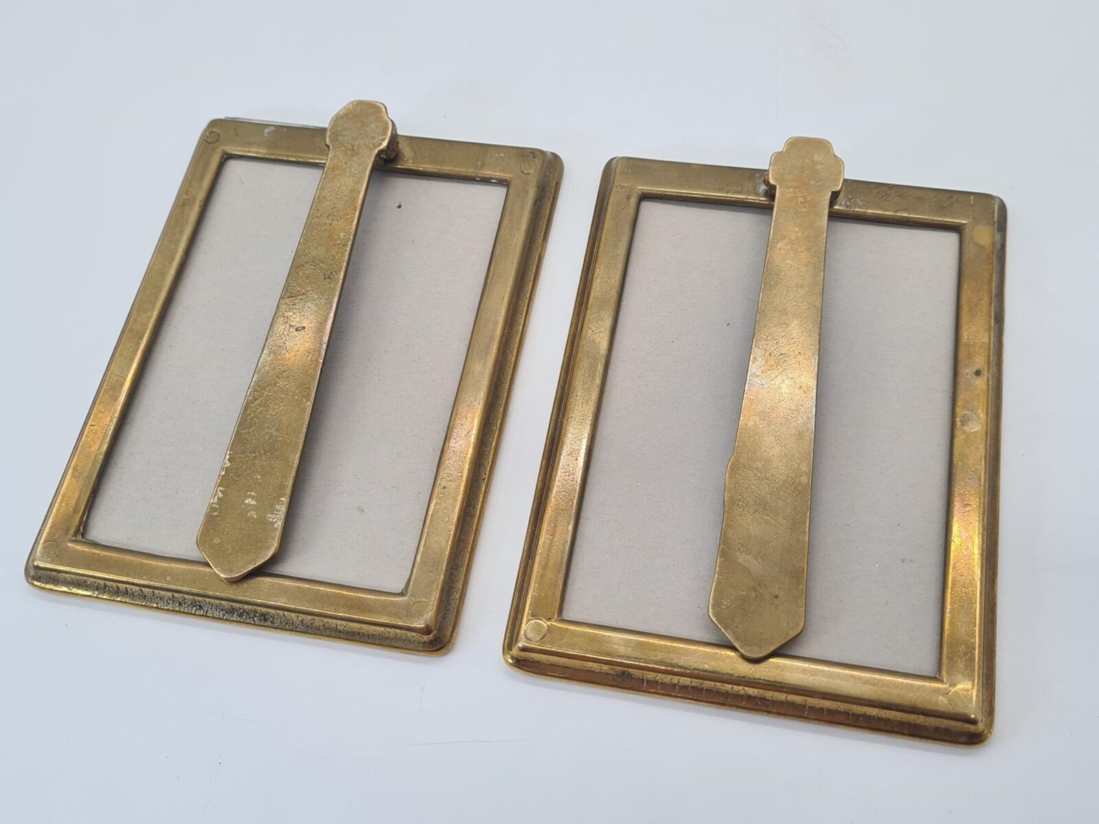Brass photo frames, 1940s