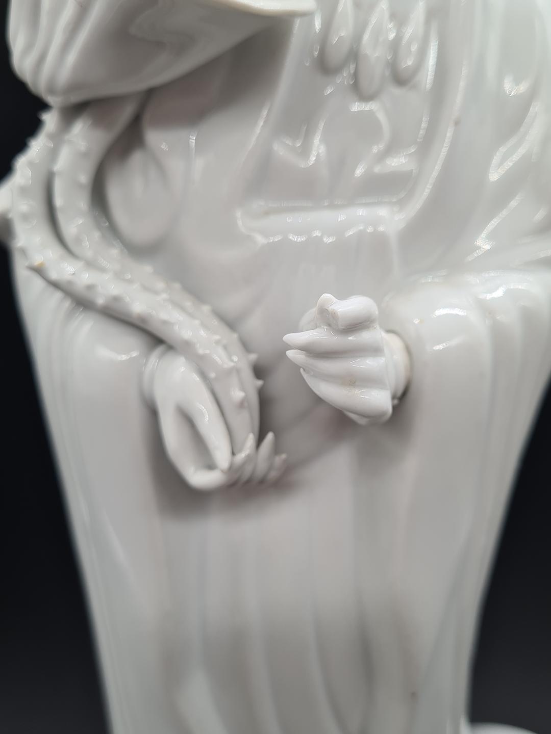 Porcelanowa figurka Guanyin, Chiny, lata 60/70