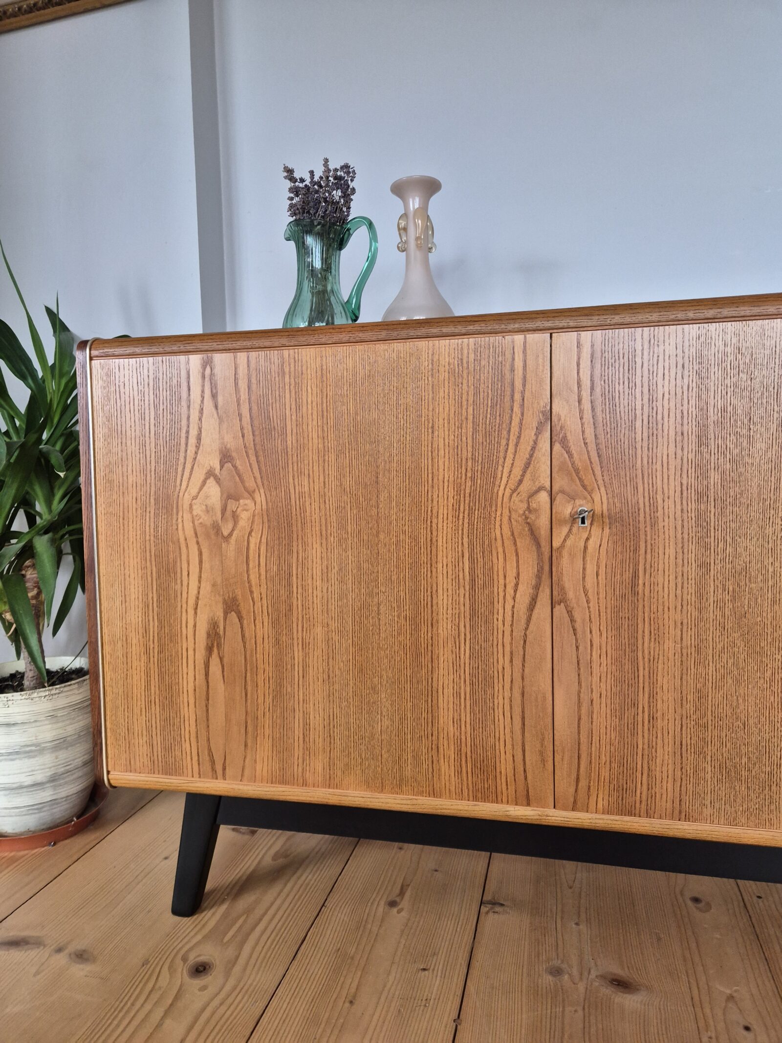 Vintage veneered chest of drawers, designed by Landsman&Nepozitek, Jitona, Czechoslovakia, 1960s
