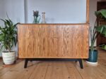 Vintage veneered chest of drawers, designed by Landsman&Nepozitek, Jitona, Czechoslovakia, 1960s