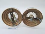 Szklane kinkiety vintage, lata 70