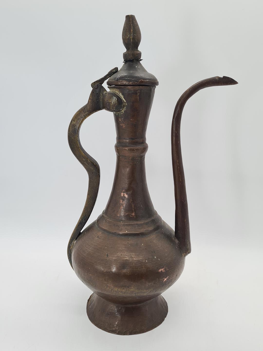 Ottoman copper jug, 19th century