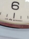 Ceramiczny zegar ścienny Ato-Mat, prod. Junghans, Niemcy, lata 70