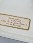 Ceramiczny zegar ścienny Ato-Mat, prod. Junghans, Niemcy, lata 70