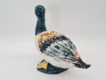 Ręcznie malowana porcelanowa figurka kaczki, lata 70