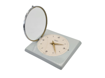 Ceramiczny zegar ścienny Ato-Mat, prod. Junghans, Niemcy, lata 70