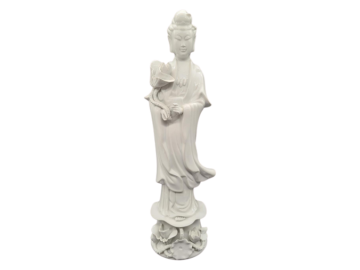 Porcelanowa figurka Guanyin, Chiny, lata 60/70