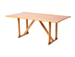 Postmodern folding bamboo table, Italy, 1980s