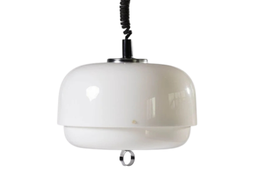 Regulowana lampa wisząca Space Age, proj. Harvey Guzzini, Meblo, Włochy, lata 70