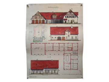 Rysunek architektoniczny, autor August Kaiser, 1908
