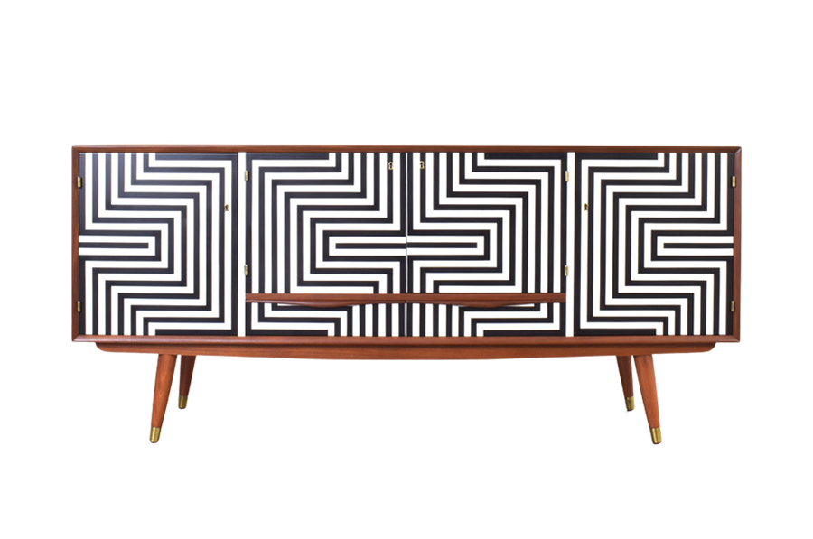 Tekowy sideboard vintage, prod. Sven Andersen Møbelfabrikk, Norwegia, lata 60