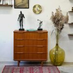 Teak chest of drawers, Denmark, 1960s/70s