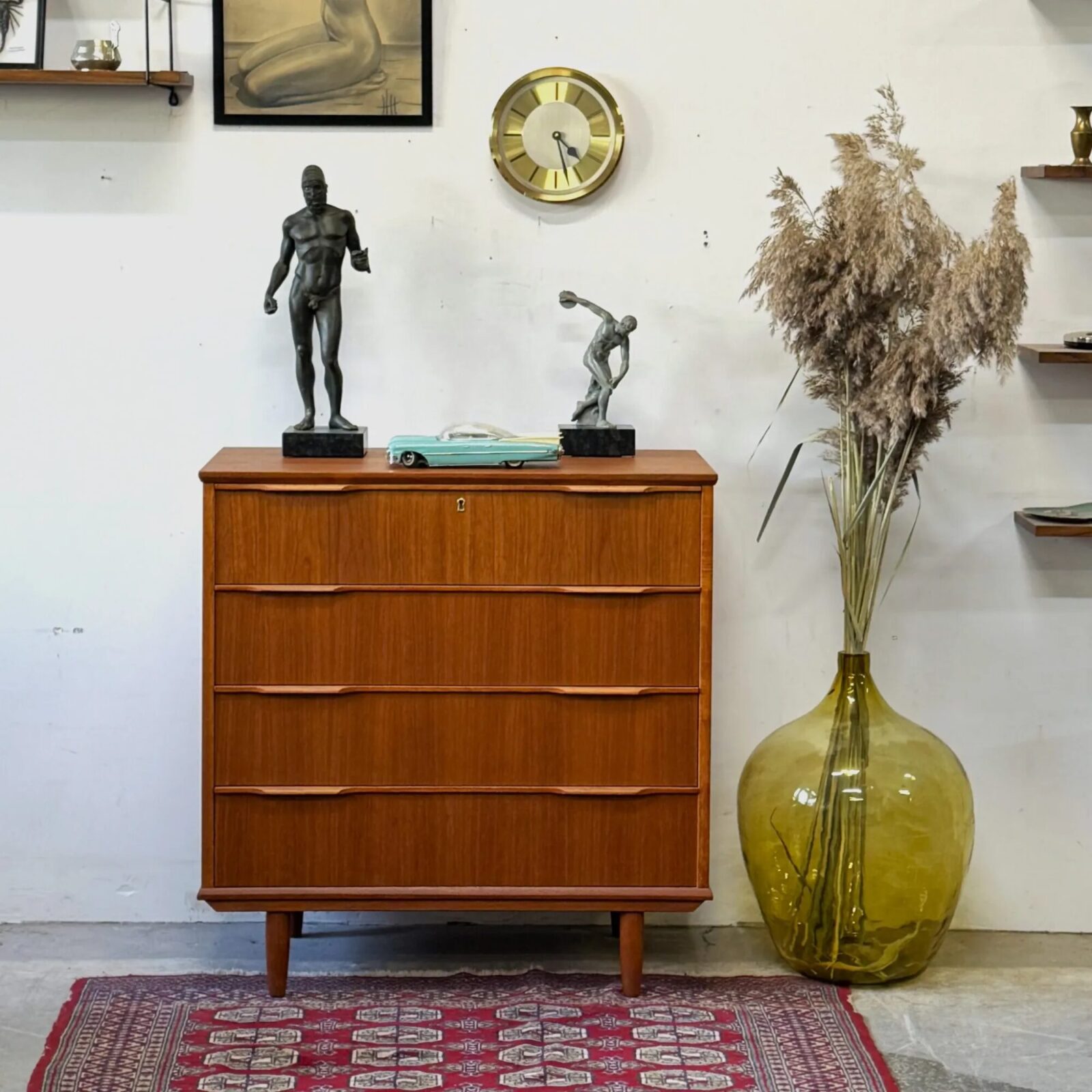 Teak chest of drawers, Denmark, 1960s/70s