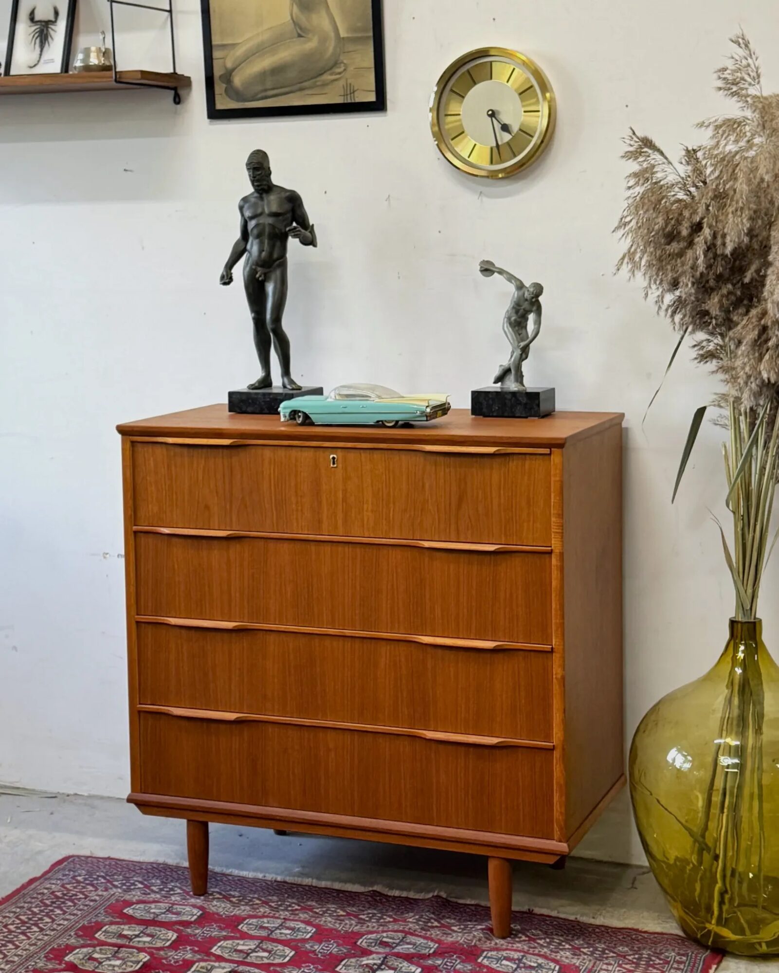Teak chest of drawers, Denmark, 1960s/70s